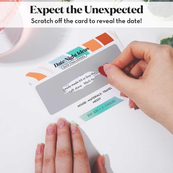 Date Night Ideas Scratch Off Cards - Picture 5 of 8